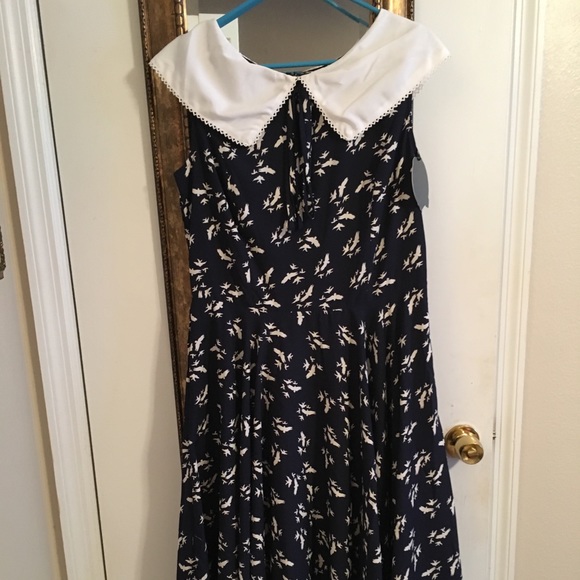 Hell Bunny Vixen Cotten Swing Dress - Picture 1 of 5